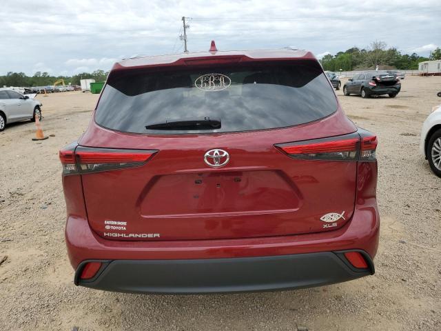 5TDHZRAH6MS522006 - 2021 TOYOTA HIGHLANDER XLE MAROON photo 6