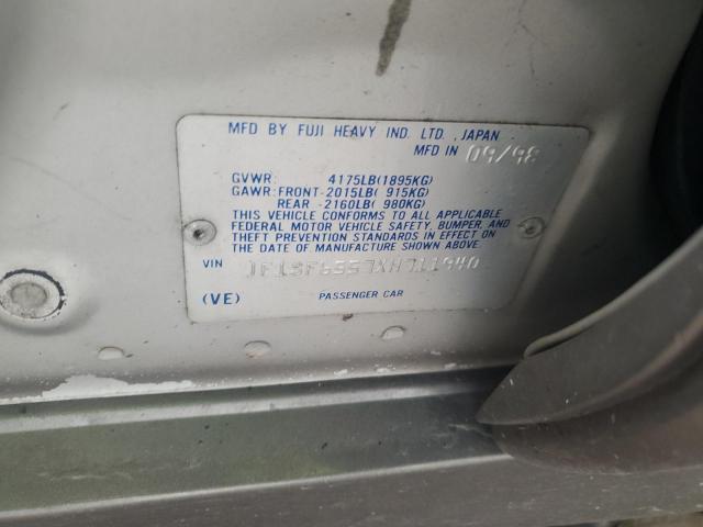 JF1SF6557XH711940 - 1999 SUBARU FORESTER S Gümüş foto 12