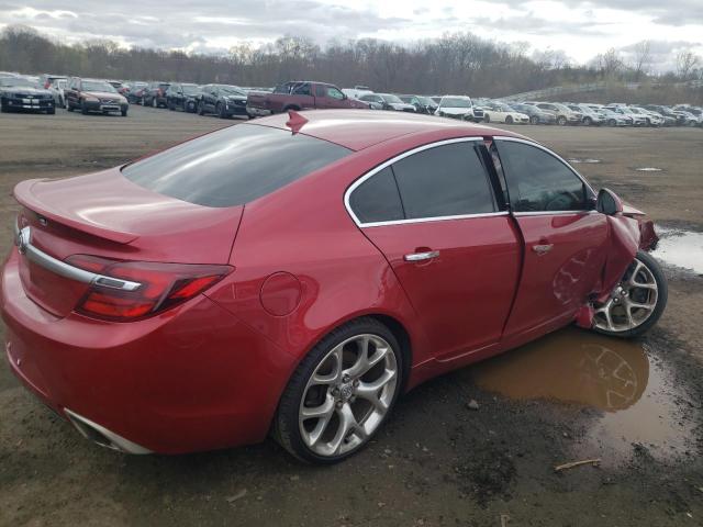2G4GT5GX5E9248856 - 2014 BUICK REGAL GS RED photo 3