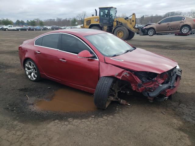 2G4GT5GX5E9248856 - 2014 BUICK REGAL GS RED photo 4