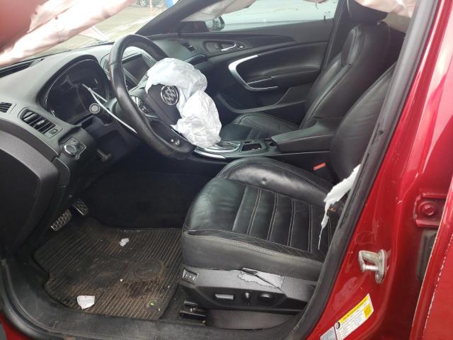 2G4GT5GX5E9248856 - 2014 BUICK REGAL GS RED photo 7