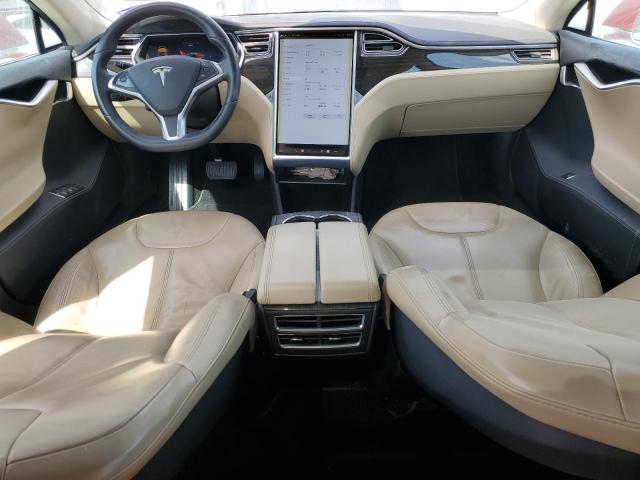 5YJSA1H13EFP30664 - 2014 TESLA MODEL S RED photo 8