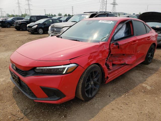 2HGFE2F50NH525722 - 2022 HONDA CIVIC SPORT 红色 照片 1