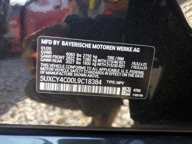 5UXCY4C00L9C18384 - 2020 BMW X6 SDRIVE 40I BLACK photo 13