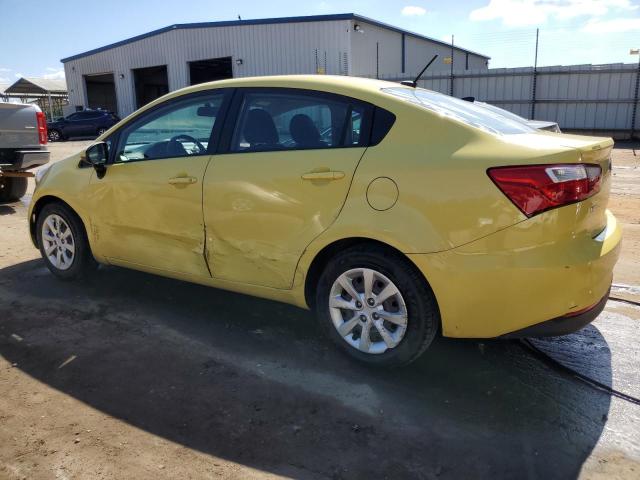 KNADM4A39G6557791 - 2016 KIA RIO LX YELLOW photo 2