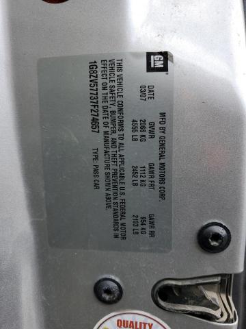 1G8ZV57737F274657 - 2007 SATURN AURA XR SILVER photo 12