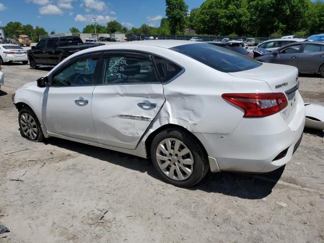 3N1AB7AP0KY284812 - 2019 NISSAN SENTRA S WHITE photo 2