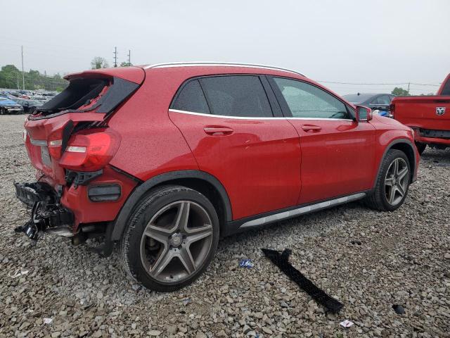 WDCTG4EB4FJ125347 - 2015 MERCEDES-BENZ GLA 250 RED photo 3