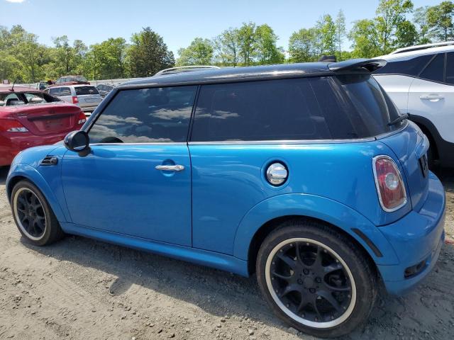 WMWMF7C54ATX45430 - 2010 MINI COOPER S BLUE photo 2