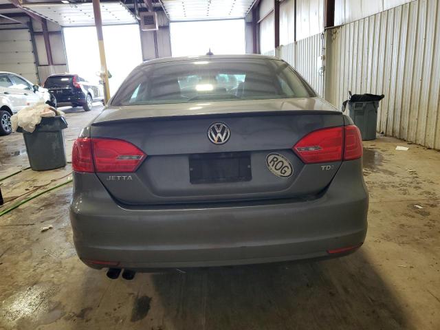 3VWLL7AJ7CM336456 - 2012 VOLKSWAGEN JETTA TDI GRAY photo 6