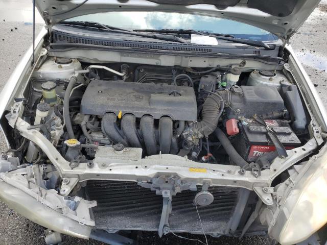 JTDBR38E342025422 - 2004 TOYOTA COROLLA CE SILVER photo 11