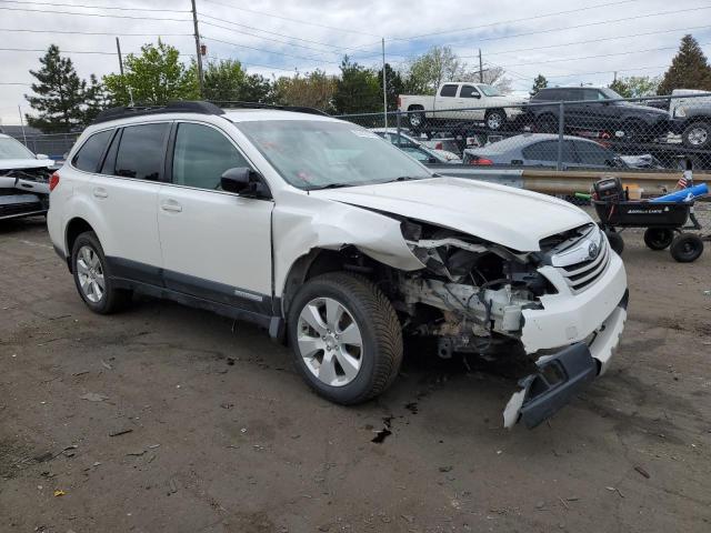 4S4BRCKC3B3370380 - 2011 SUBARU OUTBACK 2.5I LIMITED WHITE photo 4