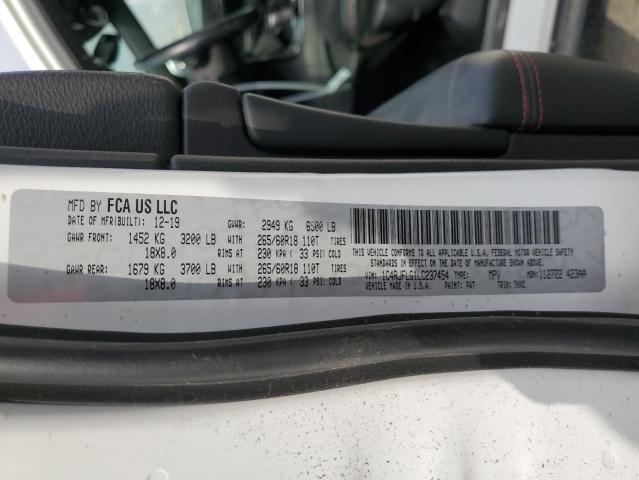 1C4RJFLG1LC237454 - 2020 JEEP GRAND CHER TRAILHAWK თეთრი ფოტო 13