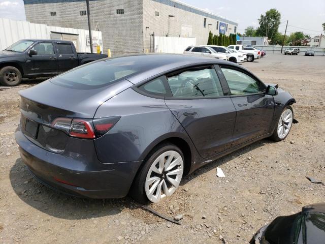 5YJ3E1EA7NF190197 - 2022 TESLA MODEL 3 CHARCOAL photo 3