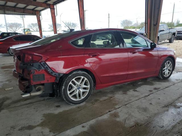 3FA6P0HR8DR138325 - 2013 FORD FUSION SE RED photo 3