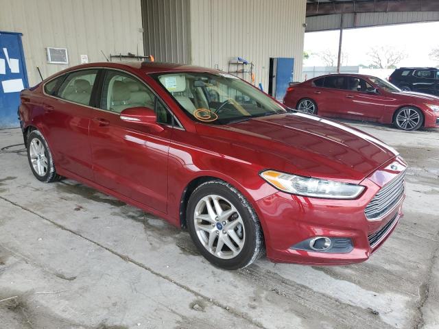 3FA6P0HR8DR138325 - 2013 FORD FUSION SE RED photo 4