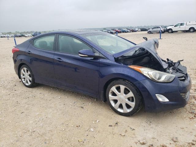 5NPDH4AE6DH420740 - 2013 HYUNDAI ELANTRA GLS BLUE photo 4