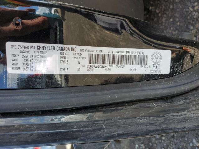 2C4RDGEG7ER286744 - 2014 DODGE GRAND CARA R/T BLACK photo 13