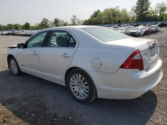 3FADP0L39AR187362 - 2010 FORD FUSION HYBRID WHITE photo 2