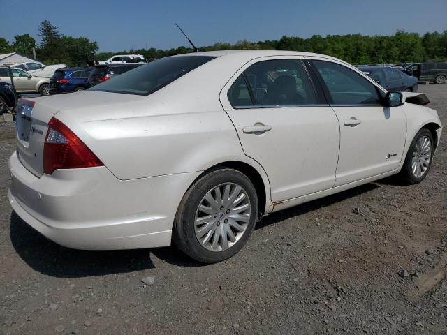 3FADP0L39AR187362 - 2010 FORD FUSION HYBRID WHITE photo 3