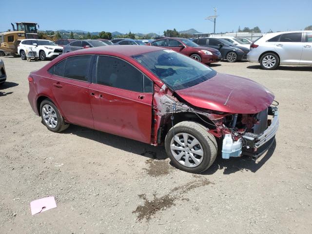 JTDEPMAE0NJ194260 - 2022 TOYOTA COROLLA LE BURGUNDY photo 4