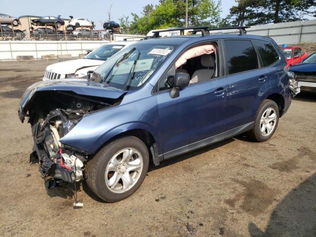 JF2SJAAC6EH482925 - 2014 SUBARU FORESTER 2.5I BLUE photo 1