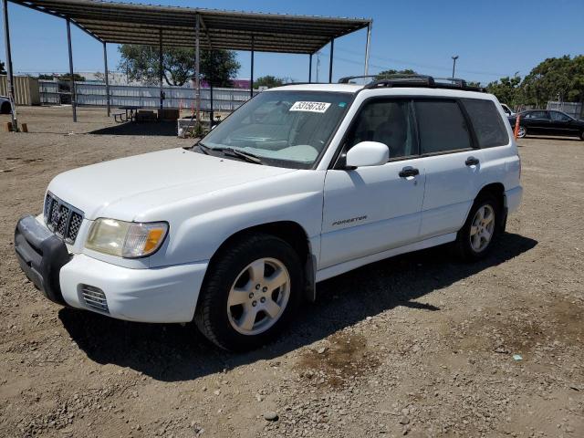 JF1SF65672H740372 - 2002 SUBARU FORESTER S WHITE photo 1