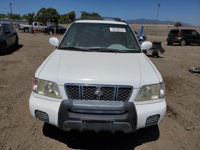 JF1SF65672H740372 - 2002 SUBARU FORESTER S WHITE photo 5