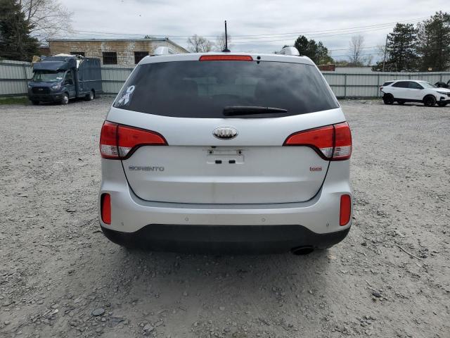 5XYKT3A63EG441210 - 2014 KIA SORENTO LX SILVER photo 6