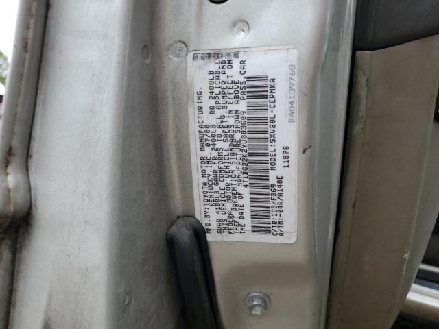 4T1BG22K2YU003609 - 2000 TOYOTA CAMRY CE SILVER photo 12