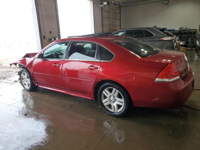 2G1WB5E35E1189236 - 2014 CHEVROLET IMPALA LIM LT RED photo 2