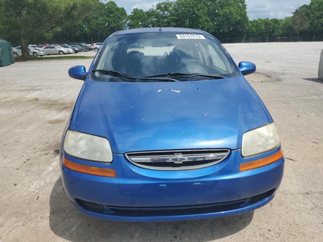 KL1TD66648B164598 - 2008 CHEVROLET AVEO BASE BLUE photo 5