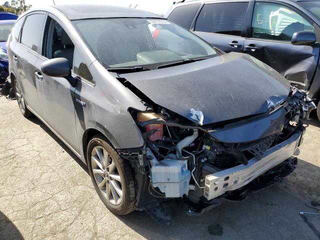 JTDZN3EU7FJ029472 - 2015 TOYOTA PRIUS V GRAY photo 4