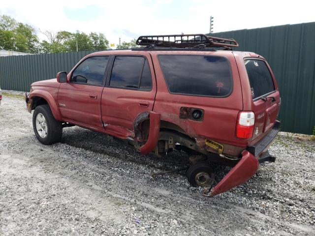 JT3GN86R920239073 - 2002 TOYOTA 4RUNNER SR5 RED photo 2