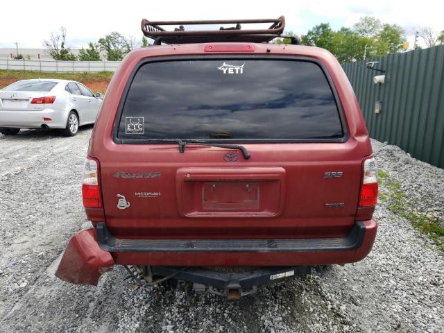 JT3GN86R920239073 - 2002 TOYOTA 4RUNNER SR5 RED photo 6