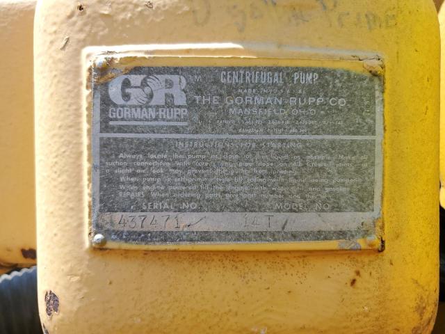 437471 - 1969 GORMAN-RUPP CENT PUMP YELLOW photo 10