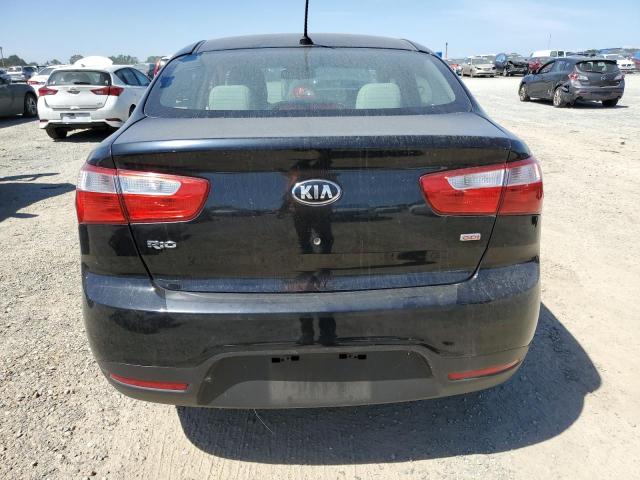 KNADM4A30D6310266 - 2013 KIA RIO LX BLACK photo 6