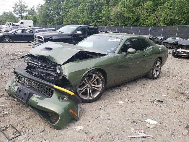 2C3CDZJG9NH188414 - 2022 DODGE CHALLENGER GT GREEN photo 1