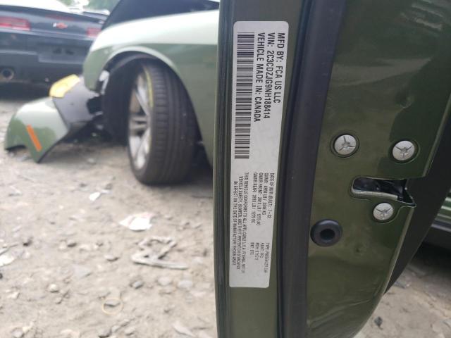 2C3CDZJG9NH188414 - 2022 DODGE CHALLENGER GT GREEN photo 12