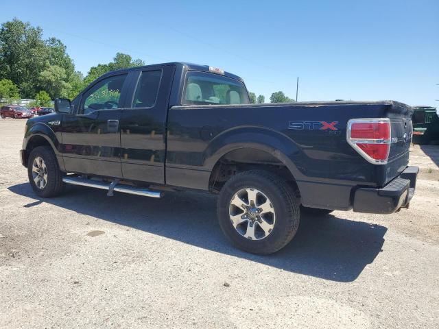 1FTFX1EF8DFC87910 - 2013 FORD F150 SUPER CAB BLACK photo 2