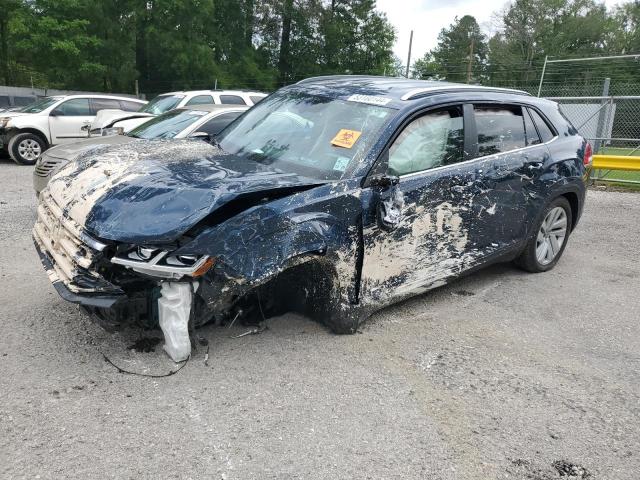 1V2WE2CA2NC218229 - 2022 VOLKSWAGEN ATLAS CROS SE Синий фото 1