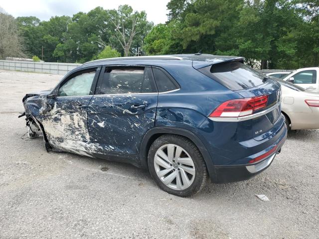 1V2WE2CA2NC218229 - 2022 VOLKSWAGEN ATLAS CROS SE Синий фото 2