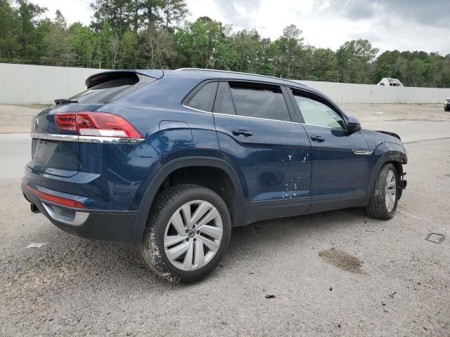 1V2WE2CA2NC218229 - 2022 VOLKSWAGEN ATLAS CROS SE Синий фото 3