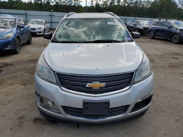 1GNKRFKD2EJ213025 - 2014 CHEVROLET TRAVERSE LS SILVER photo 5