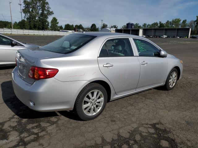 1NXBU40E49Z048487 - 2009 TOYOTA COROLLA BASE SILVER photo 3