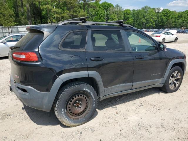 1C4PJMBS1EW242527 - 2014 JEEP CHEROKEE TRAILHAWK BLACK photo 3