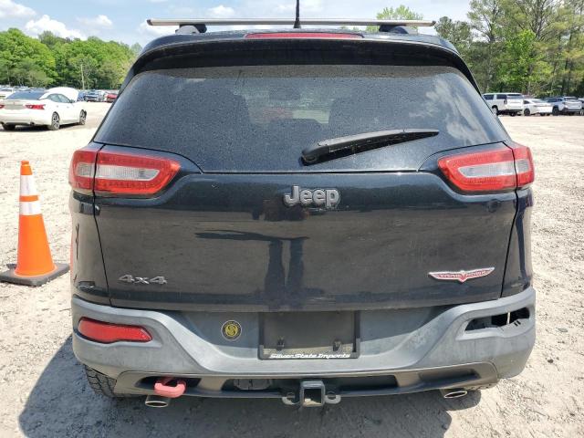 1C4PJMBS1EW242527 - 2014 JEEP CHEROKEE TRAILHAWK BLACK photo 6