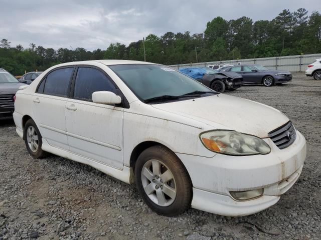 1NXBR32E03Z140082 - 2003 TOYOTA COROLLA CE WHITE photo 4