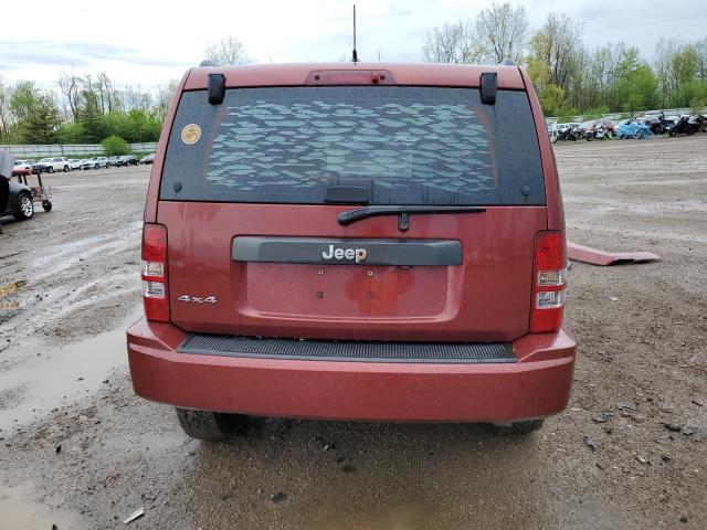 1J8GN28KX9W528276 - 2009 JEEP LIBERTY SPORT MAROON photo 6