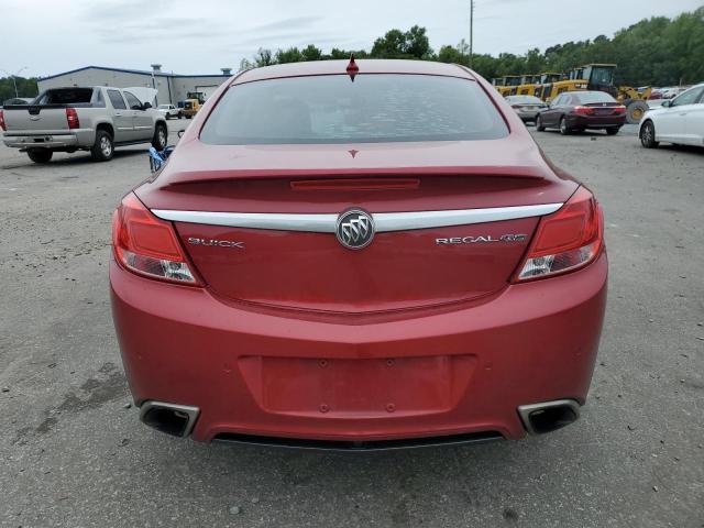 2G4GV5GV2C9206134 - 2012 BUICK REGAL GS წითელი ფოტო 6